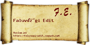 Faluvégi Edit névjegykártya